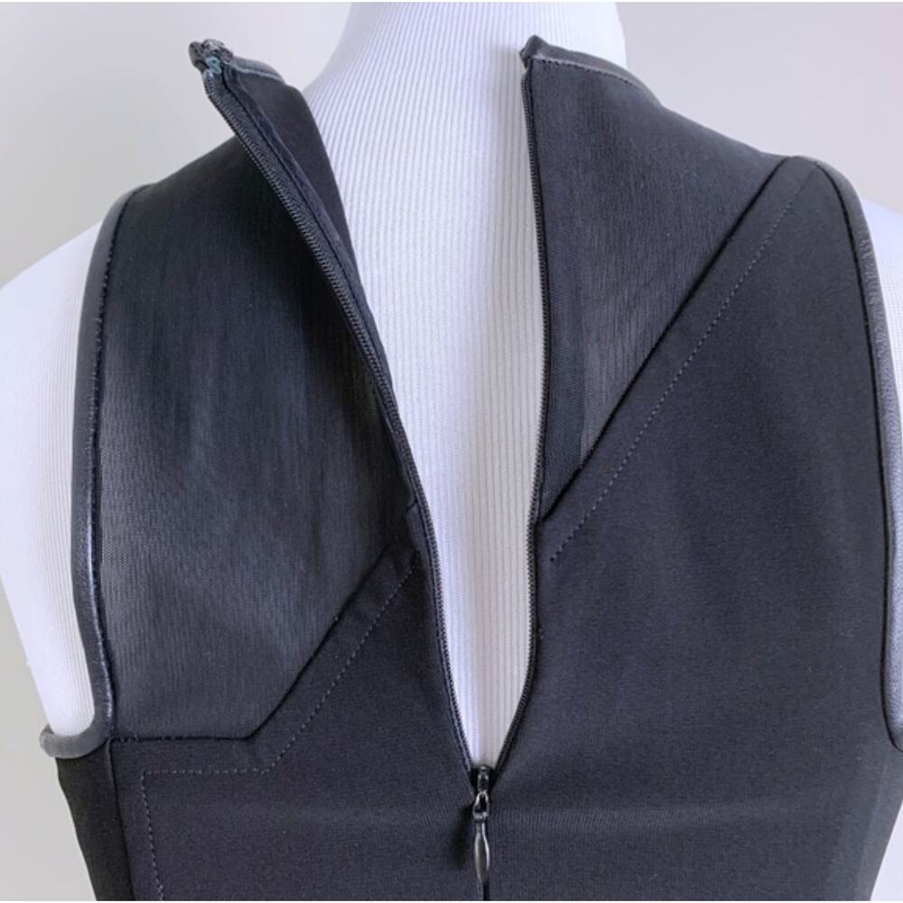 Yigal Azrouel Green & Black Mesh Bodycon Dress Sleeveless Women's Size 4 - Picture 7 of 12